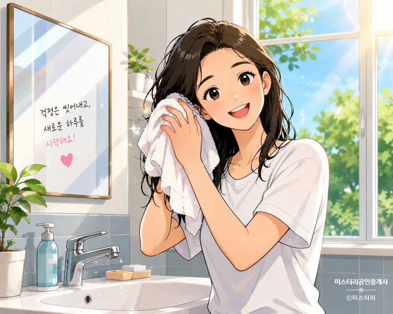 세수하고머리감는꿈, 묵은 걱정이 씻겨 나가는 꿈일까?