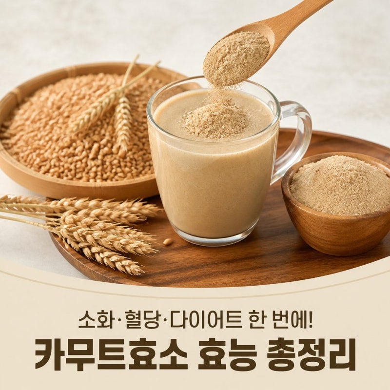 카무트효소 먹으면 혈당·다이어트에 좋을까? 효능부터 먹는법·부작용까지 총정리