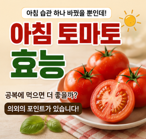 아침 토마토 효능 공복에 먹으면 더 좋을까? 의외의 포인트가 있습니다