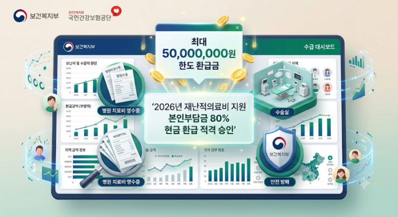 재난적의료비 지원제도 신청 조건 및 질환별 최대 5000만 원 지원금 신청 방법 총정리