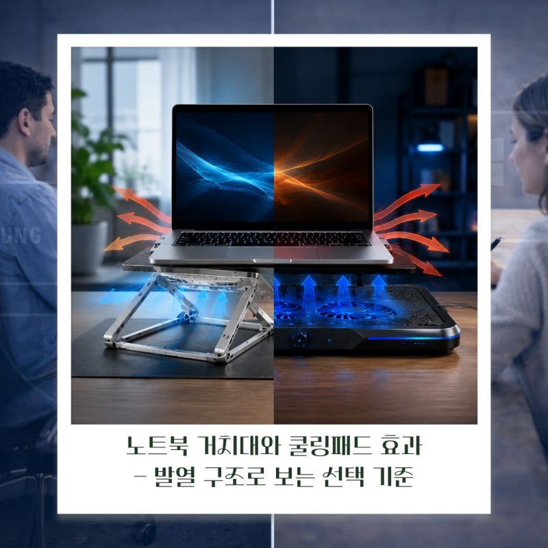 노트북 거치대와 쿨링패드는 정말 효과가 있을까 - 발열 구조로 보는 선택 기준