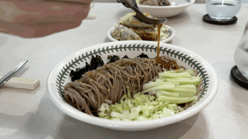 쯔유 들기름막국수 레시피, 여름에 딱 좋은 초간단 메밀국수