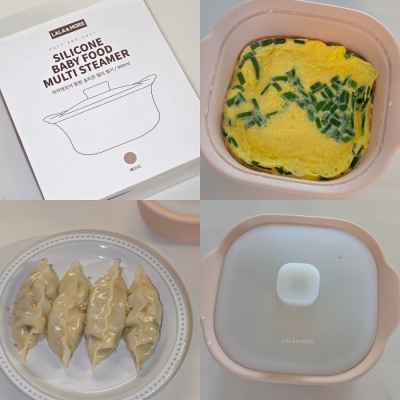 전자레인지 계란찜 단호박 찜기 실리콘 용기 라라앤모어