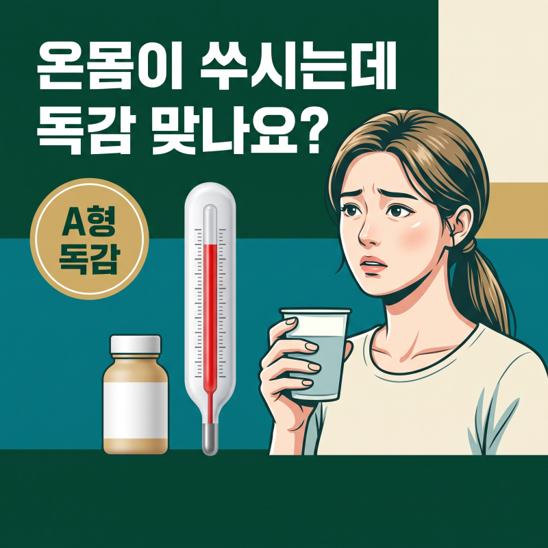 A형독감 감기 차이, 고열과 근육통으로 구분하는 명확한 기준