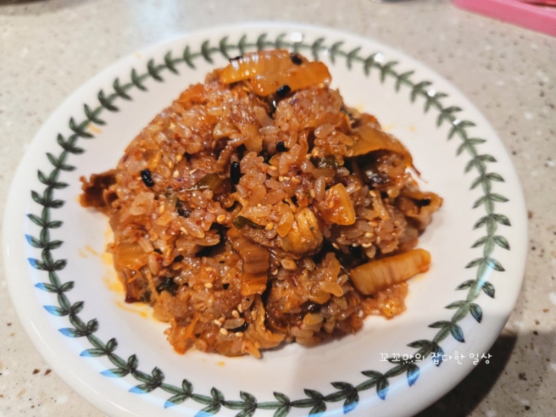 대패삼겹김치볶음밥 맛있게 만드는방법 집밥레시피