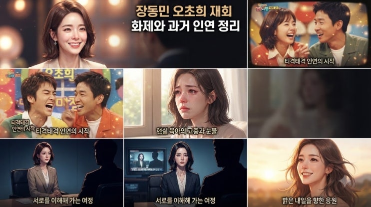 장동민 <b>오초희</b> 재회 화제와 과거 인연 정리