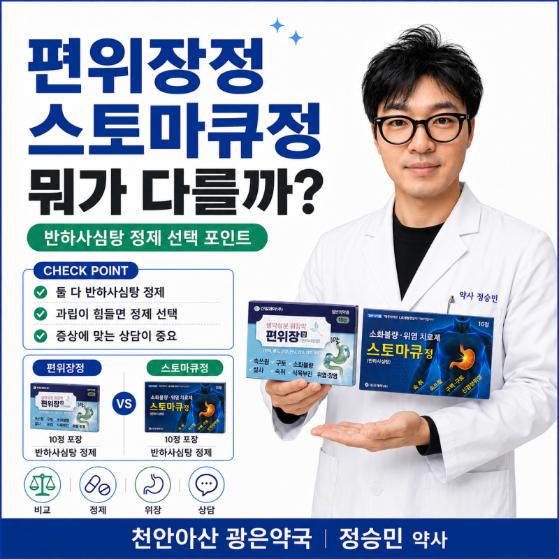 편위장정·스토마큐정 비교, 반하사심탕은 숙취·속쓰림·더부룩함에 어떻게 사용할까?_천안....