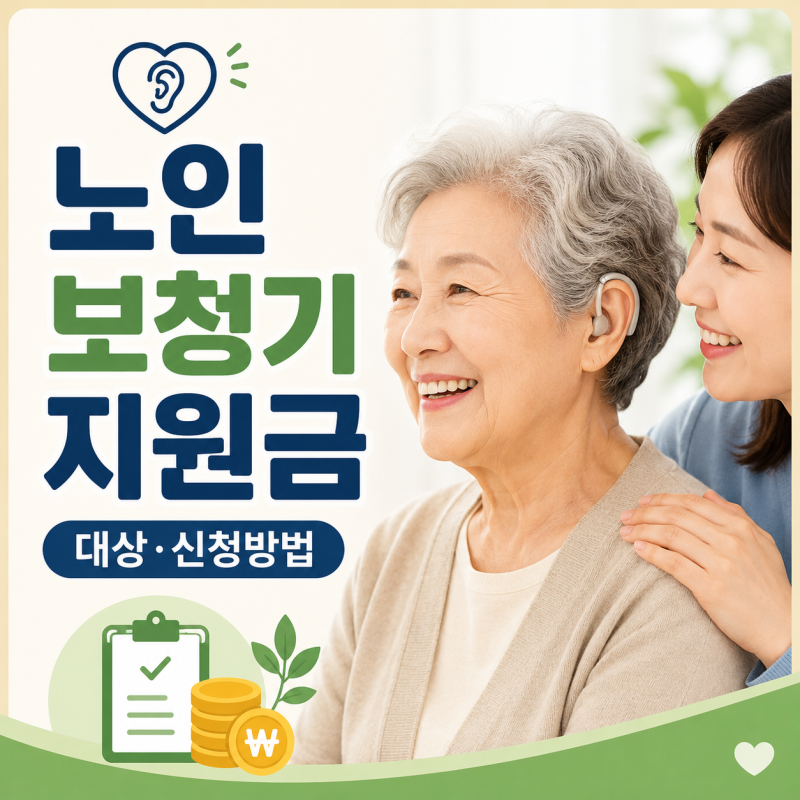 노인 보청기 지원금 대상 및 받는 방법｜보청기 가격 지원금 최대 131만원