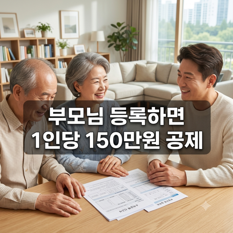 부양가족 인적공제 1인당 150만원 — 부모님 등록 놓치지 마세요 (2026년)