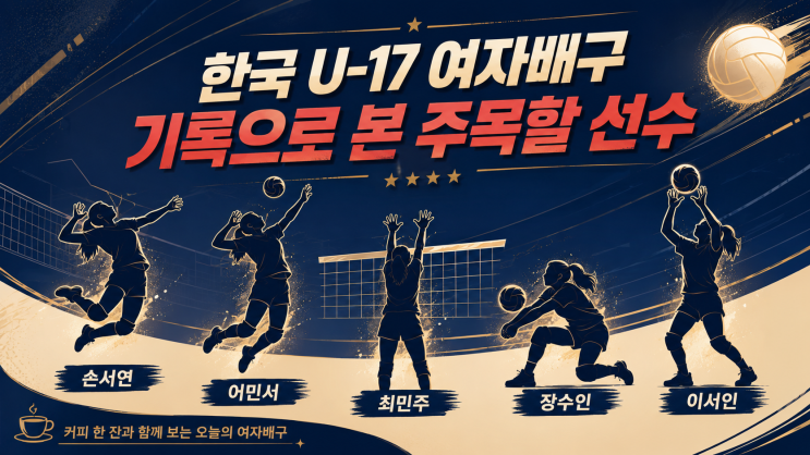 2026 한국 <b>U</b>-<b>17 여자배구</b> 대표팀, 예선 기록과 주목할 선수들...