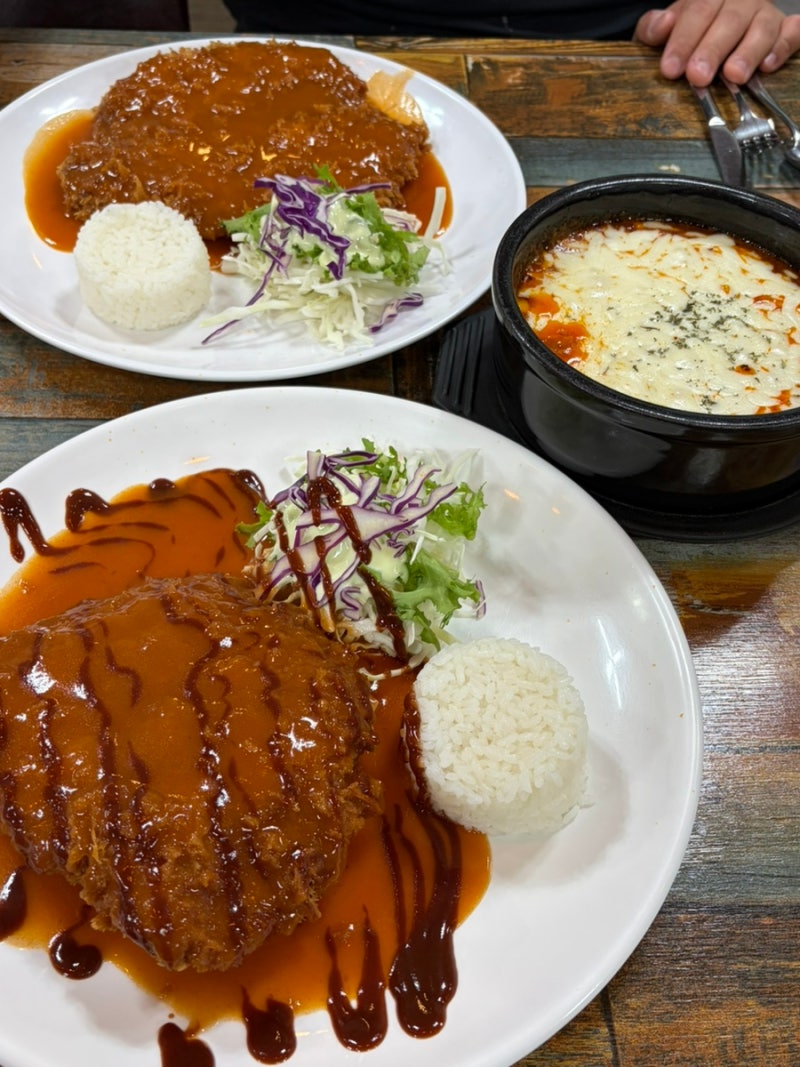 진천 돈가스 맛집 광혜원 바보아저씨