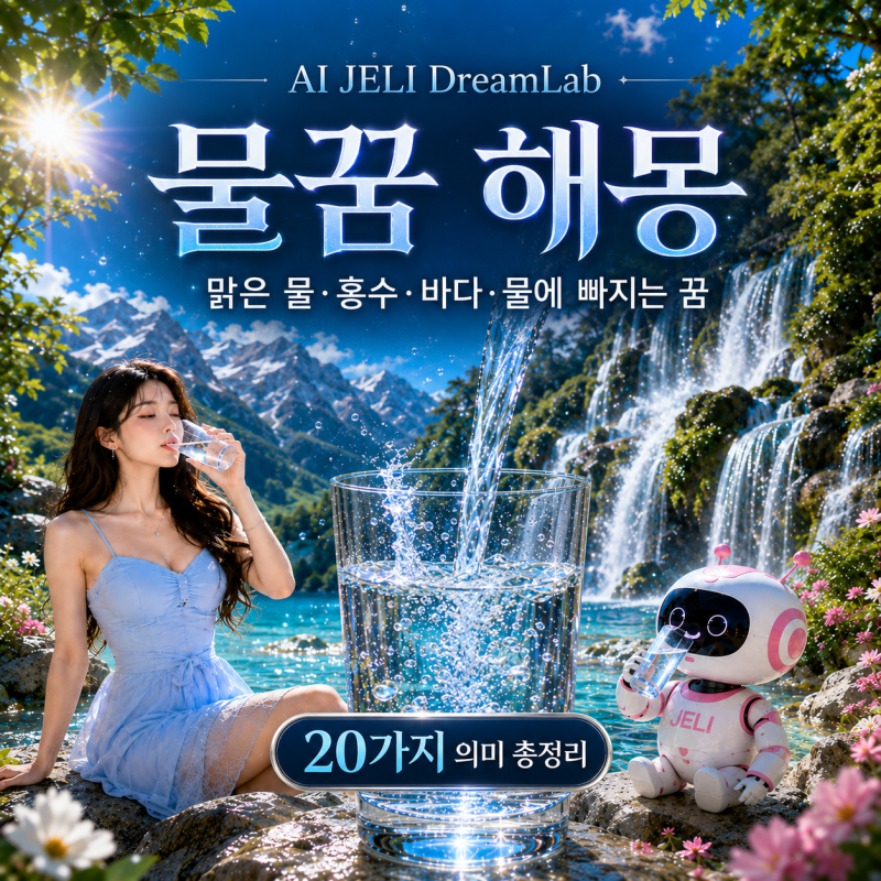 물꿈 해몽 총정리｜맑은 물·홍수·바다·물에 빠지는 꿈등 물꿈 20가지 꿈풀이