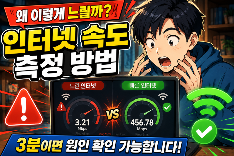 인터넷 속도 측정하는 방법 5가지! 느린 인터넷 원인부터 해결법까지 한 번에