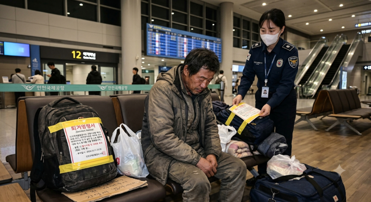 <b>인천공항 노숙인 퇴거</b>조치, 인권단체와 시민 반발 이유