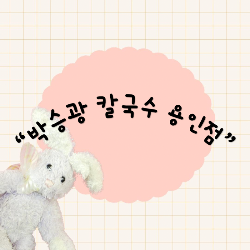 경기 용인시 처인구 양지읍 해물칼국수 좋아한다면 꼭 가봐야 할 곳,“박승광 해물칼국수 용....