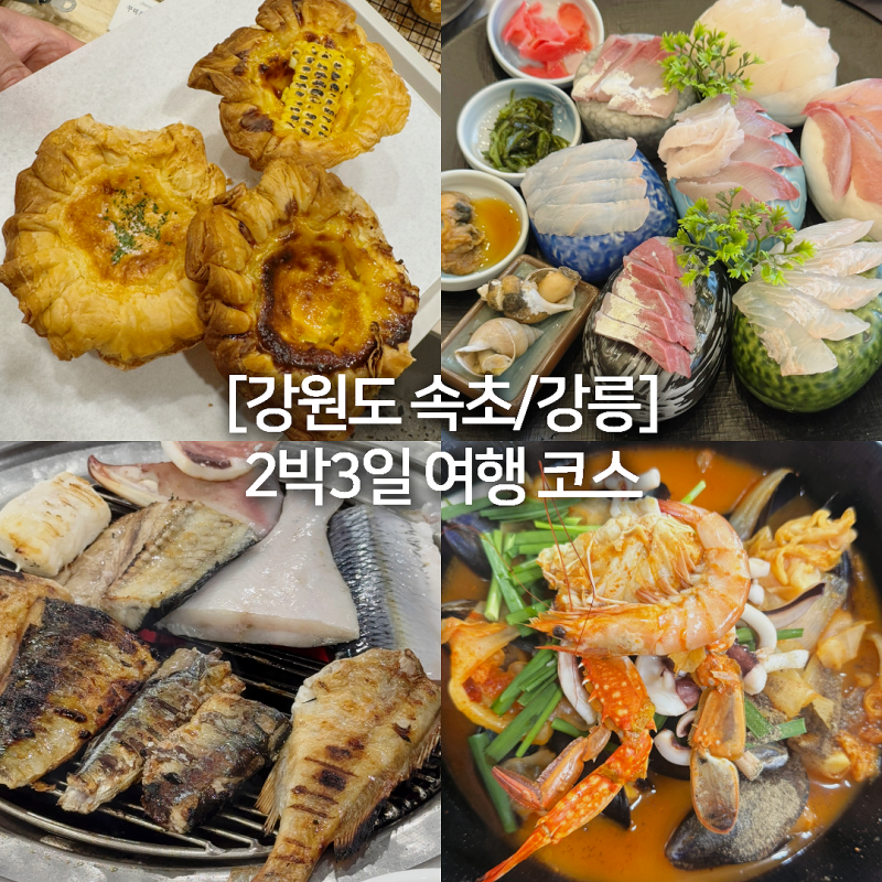 [강원도 속초/강릉] 속초강릉 2박3일 여행코스 추천! 맛집부터 디저트카페, 포토존까지