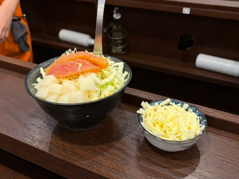 후쿠오카 몬자야끼 맛집 츠키시마 몬자 타마토야 텐진 명란떡 몬자야키 먹어보니