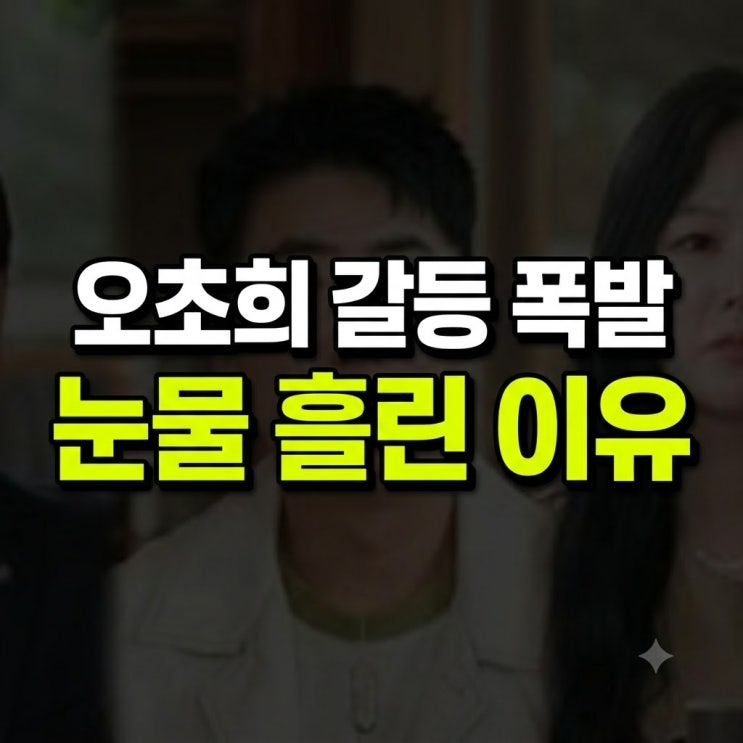 변호사와 결혼해서 잘 사는 줄 알았는데... <b>오초희</b>, <b>독박 육아</b> 갈등....