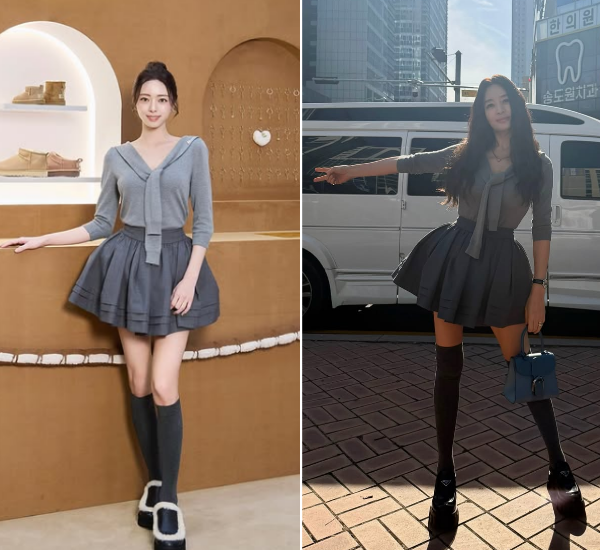 김혜수 유나 같은 옷 비교, 55세와 22세가 이렇게 다르다니