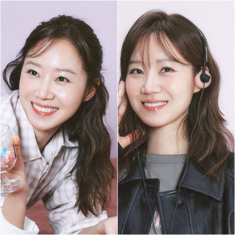 공효진 중단발 레이어드컷 드파운드 화보, 다크 브라운 염색에 앞머리 시스루뱅까지