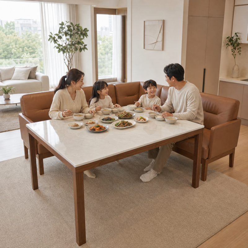 "리빙다이닝 공간 완성"오아르 포세린 세라믹 6인 식탁세트 가격과 구성 확인