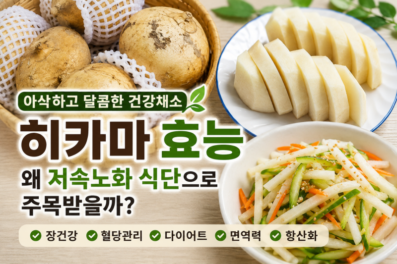 히카마 효능, 왜 저속노화 식단으로 주목받을까? 직접 먹어본 아삭한 건강채소
