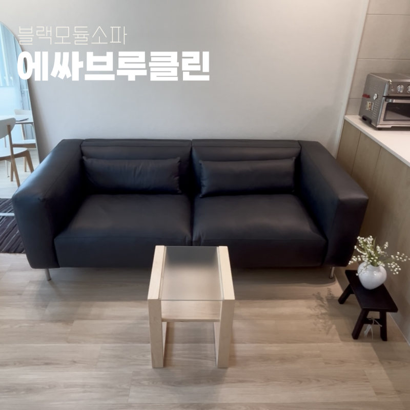에싸 브루클린 3인용 도블리스 가죽 블랙 후기 | 소파 고르는 꿀팁