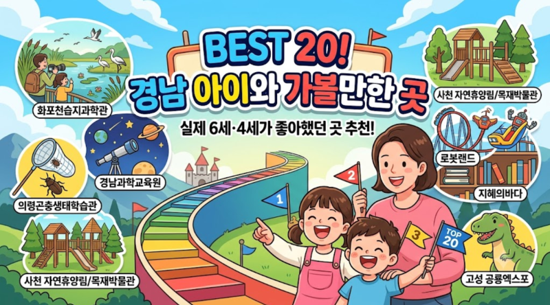 경남 아이와 가볼만한 곳 BEST 20｜6세·4세 데리고 직접 다녀온 후기