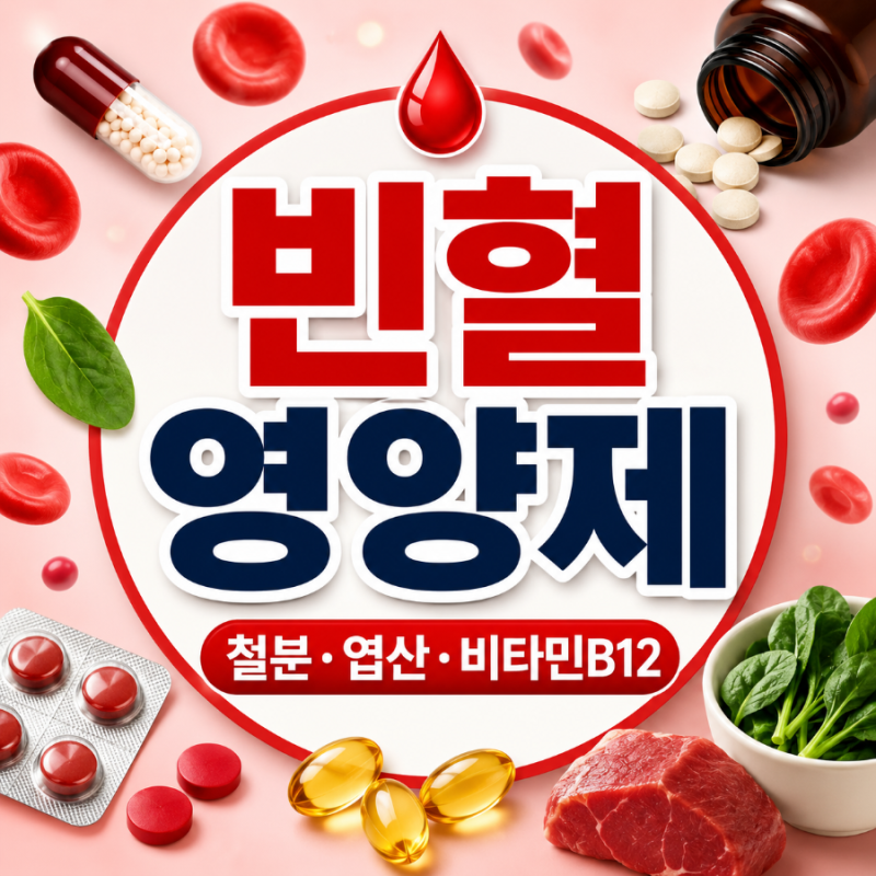 빈혈 영양제, 철분부터 엽산·비타민B12까지 필요한 영양소