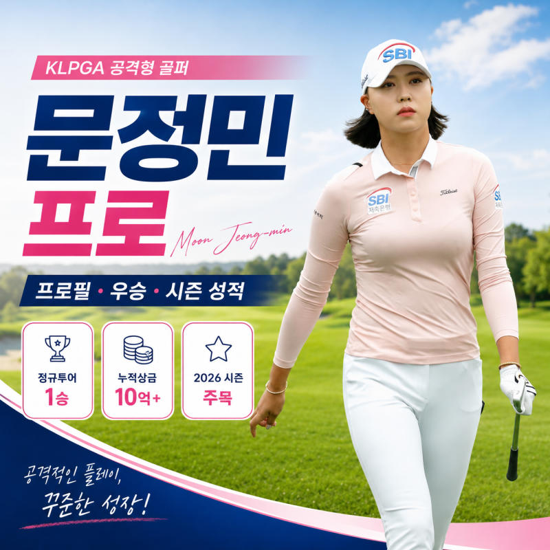 ⛳ KLPGA 문정민 프로 집중 조명｜프로필·우승기록·누적상금·2026 시즌 성적·최근 이슈 총정....