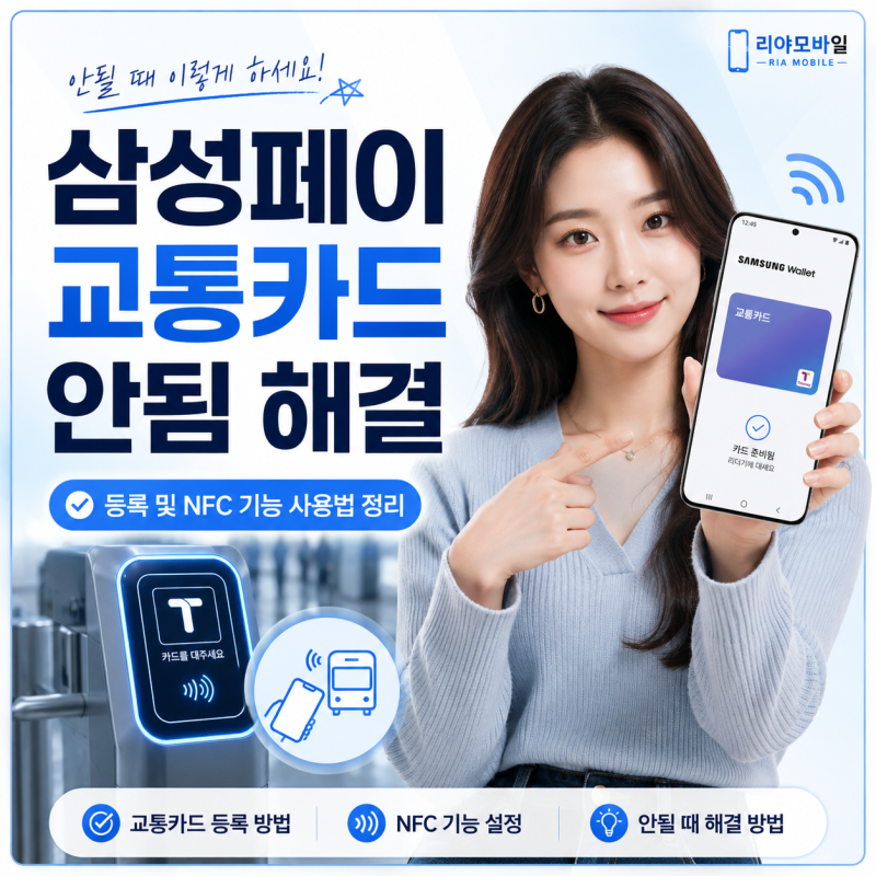 삼성페이 교통카드 안됨 해결 | 등록 및 NFC 기능 사용법 정리