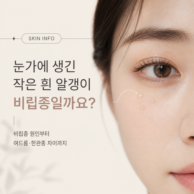 비립종이란? 원인과 증상, 한관종과 여드름과의 차이까지