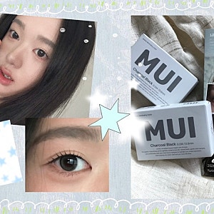 [렌즈베리]뮤이 차콜블랙      렌즈 후기 ♡