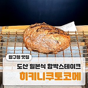 [강남 맛집] 압구정 일본식 함박스테이크 전문점 / 히키니쿠토코메 도산(내돈내산)