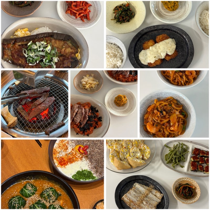 오늘 뭐먹지? 8월 첫째주 집밥 기록 / 주간 밥상, 저녁메뉴추천