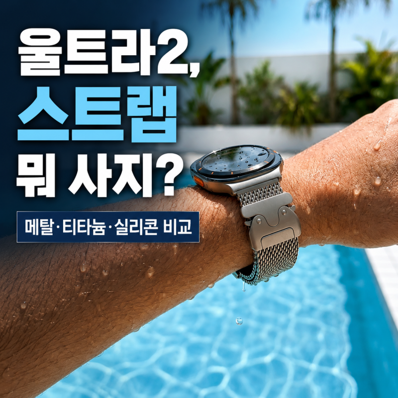 갤럭시워치 울트라2 스트랩 메탈 실리콘 루프 교체 추천
