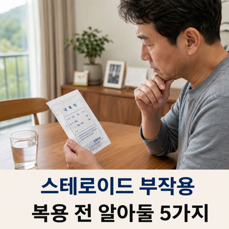 스테로이드 부작용 걱정된다면.. 복용 전 알아둘 5가지