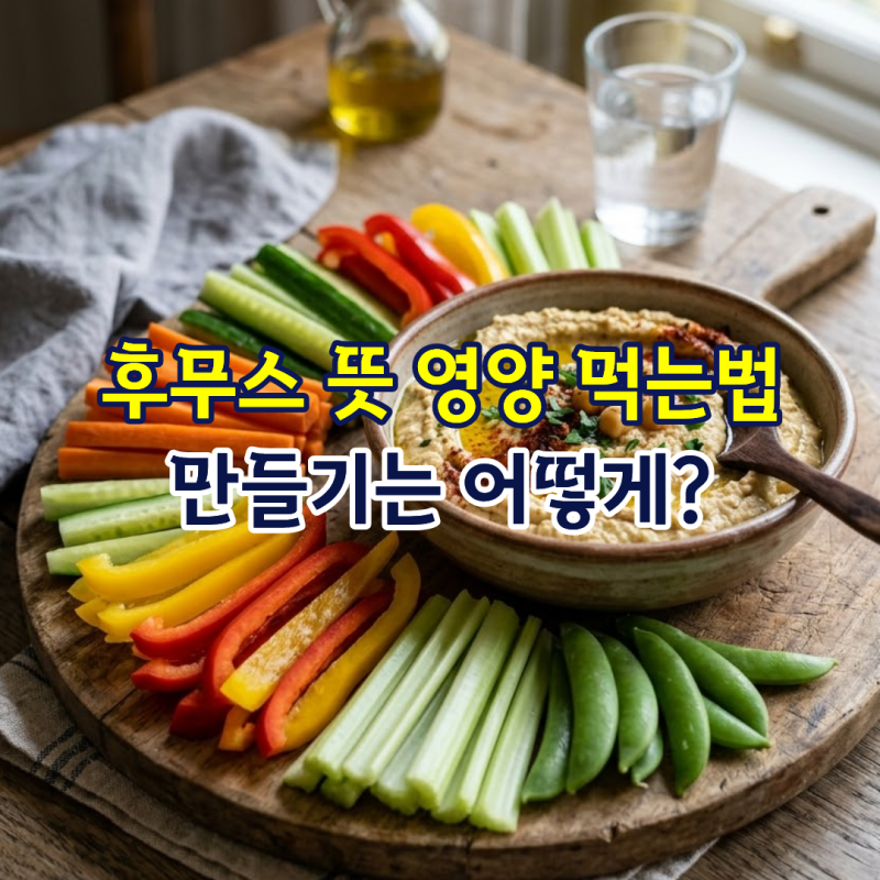 후무스 뜻 영양 먹는법, 만들기는 어떻게?