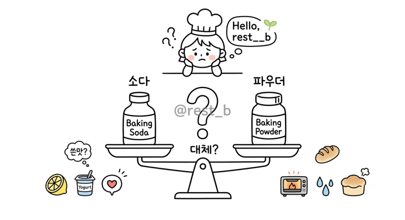 베이킹소다·파우더 서로 바꿔 써도 될까? 비상 대체법