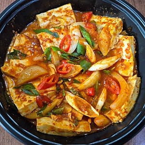 (당질 제한식) - 두부 두루치기 / 두부 돼지고기 김치 두루치기 만들기/ (두부250g, 목전지살100g....