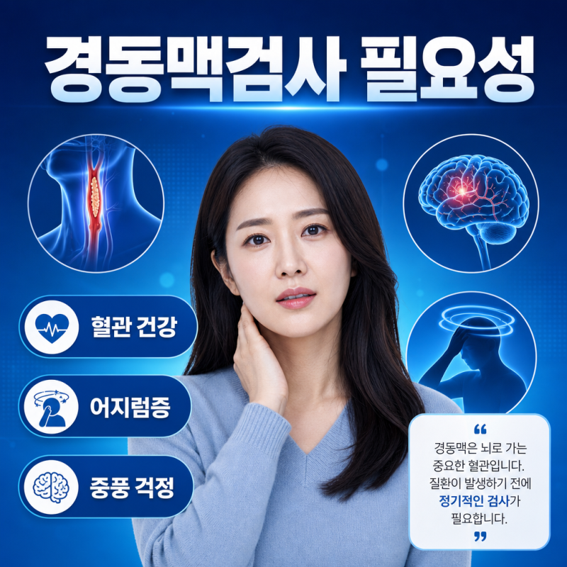 천안에서 알아보는 경동맥초음파검사, 왜 필요한가?