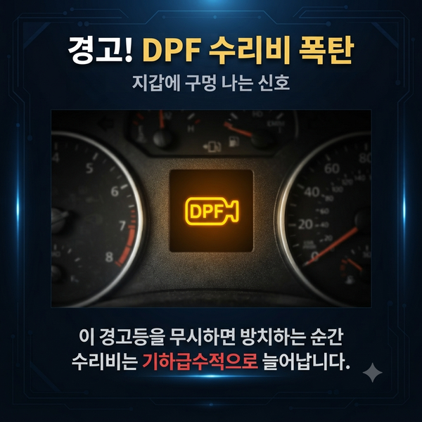 "수리비 300만 원?" DPF 경고등 떴을 때 돈 아끼는 법 모르면 눈탱이 맞습니다!