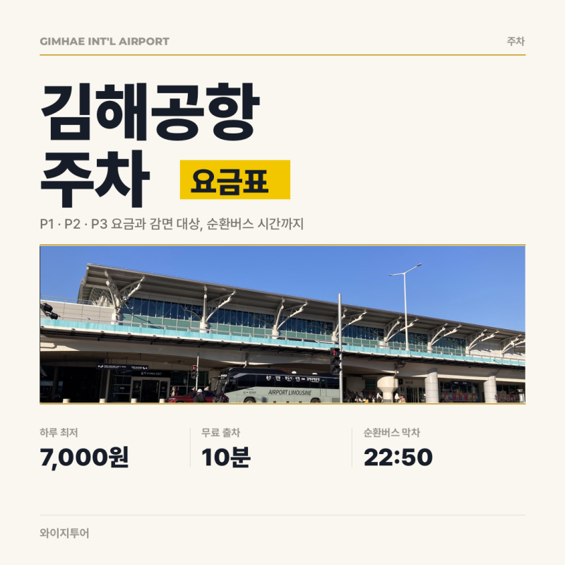 김해공항 주차장 요금, 4박5일 세우면 얼마