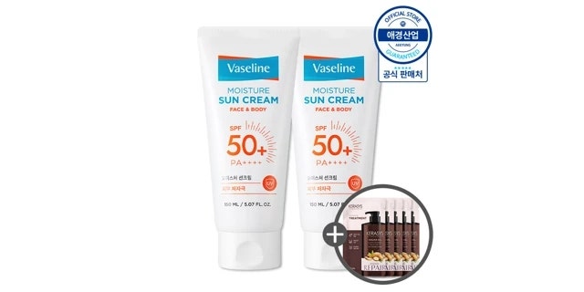 [오늘만 특가] 선크림 추천 애경 바세린 모이스처 선크림 150ml 2개+증정 네이버보다 싸요