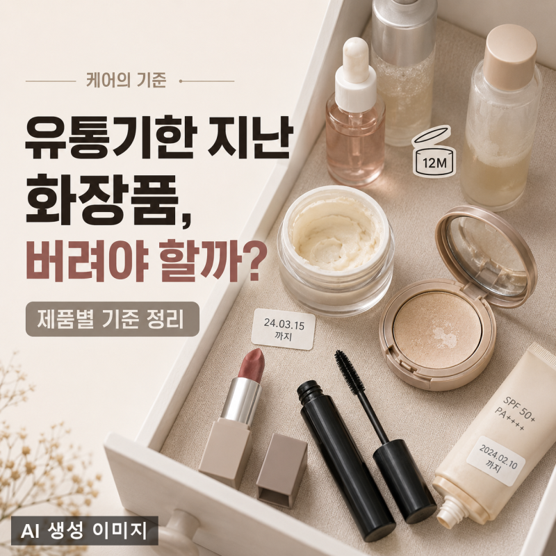 유통기한 지난 화장품, 버려야 할까 — 제품별 기준 정리