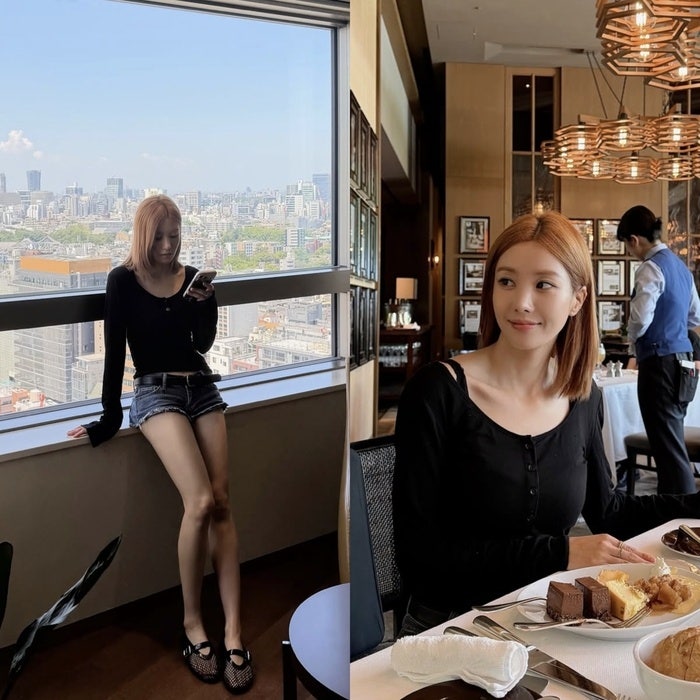 권은비 워터밤 여신 각선미, 도쿄 일상 속 화보 같은 휴가룩 공개