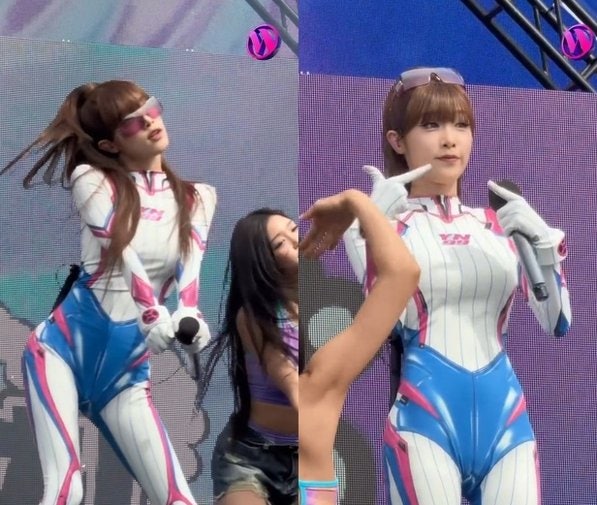 최예나 워터밤 부산 무대 뒤집은 '전신 슈트' 정체, 팬들이 딱 3초 만에 알아본 이유