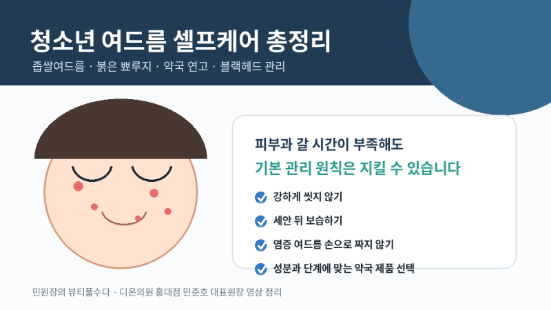 청소년 여드름 관리법 총정리｜약국 연고 애크린·애크논·노스카나 사용 시점, 좁쌀여드름·....