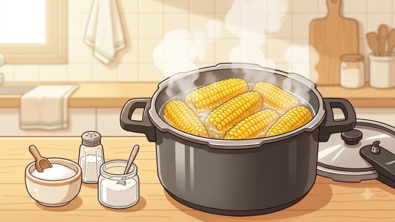 초간단 옥수수 맛있게 삶는 법 뉴슈가 소금 황금 비율 압력솥 총정리