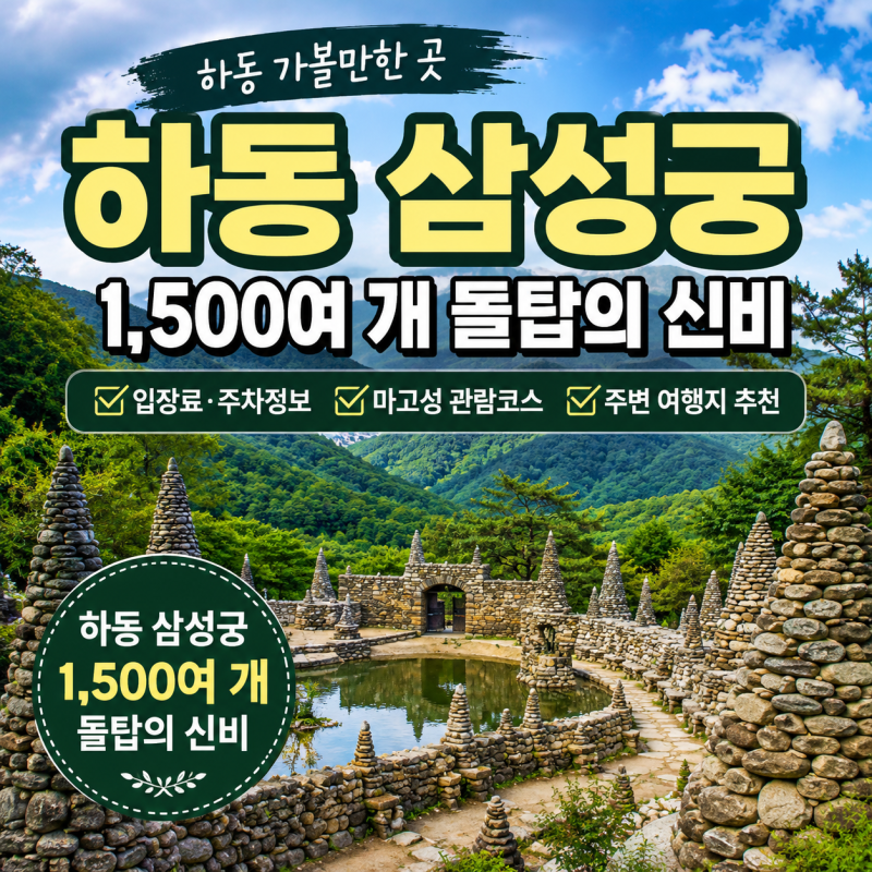 [하동 가볼만한곳] 지리산 삼성궁 완벽 가이드! 입장료·주차·마고성 관람코스·주변 여행지 ....